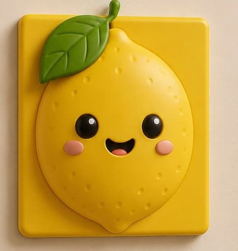 Limon karakterli Lambolo mutfak anahtar kapağı